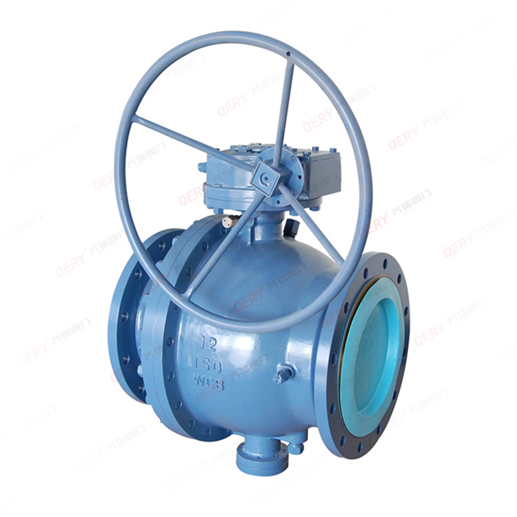 蜗轮固定式法兰球阀